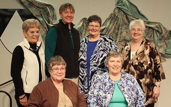 With joy and gratitude, the Sinsinawa Dominicans announce our newly elected prioress and council as we set out anew together! From left: Sisters Colleen Settles, Toni Harris (prioress), Elizabeth Pawlicki, Patricia Beckman, Pamela Mitchell (vicaress) and Angelo Collins.