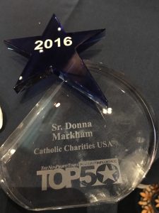 The award that Sister Donna received
