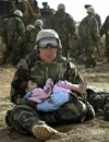 Soldier and child