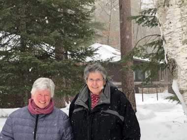 Sister Mary Ellen Green and Elizabeth Amman